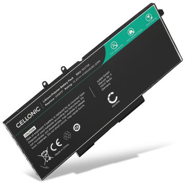 Batterij voor Dell Latitude 5410, 5510, 5401, Precision 3551, 3541, 3550, Vostro 5410, 3HWPP, 3PCVM, 401D9 Laptop - 4100mAh 15.2V 