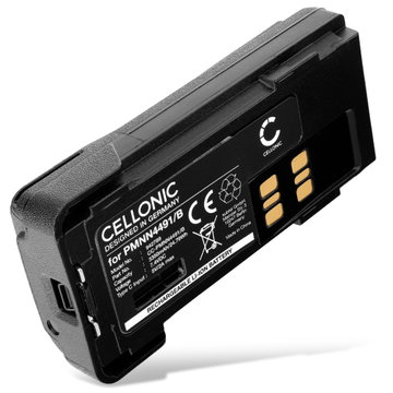 Batterij voor Motorola DP4400E, DP2400E, DP4400, DP4801E, DP2400, DP4800, DP4600E, DP4401, PMNN4491, PMNN4491B (Type-C poort) 3350mAh Li Ion van CELLONIC