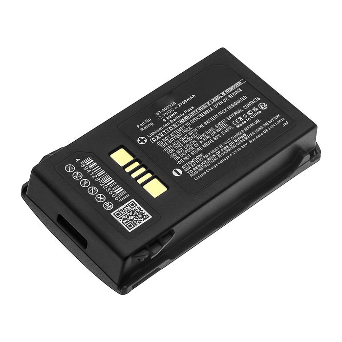 Batterij voor Zebra MC33, MC330, MC3300, MC330K, MC330M, BT-000338, BTRY-MC33-27MA-01 2700mAh van CELLONIC
