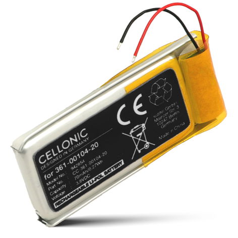 Accu voor Garmin Forerunner 45, 45S, Swim 2 361-00104-20 (50mAh, 3.8V) van CELLONIC