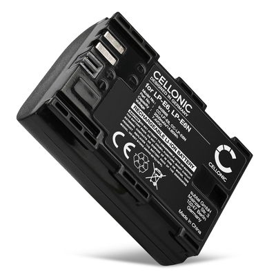 Batterij LP-E6P voor Canon EOS 80D, 70D, 60D, 7D, 6D, 5DS, EOS 5D Mark IV, III, II, R5 Mark II 2000mAh van CELLONIC