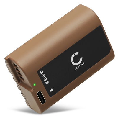 Batterij met Type C input voor Panasonic Lumix G9, GH5, GH5S, GH5 II, GH6, DC S5, S5K, DMW BLK22 2400mAh van CELLONIC