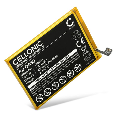 Batterij voor Motorola Moto G24 Power 4G, 4G 2024; XT2425 QA50 (4850mAh, 3.91V) van CELLONIC