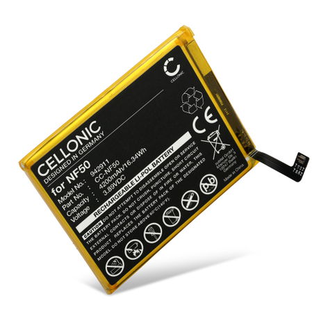 Batterij voor Motorola Egde 2022; Moto Edge XT2205; XT2205-3 NF50 (4200mAh, 3.89V) van CELLONIC