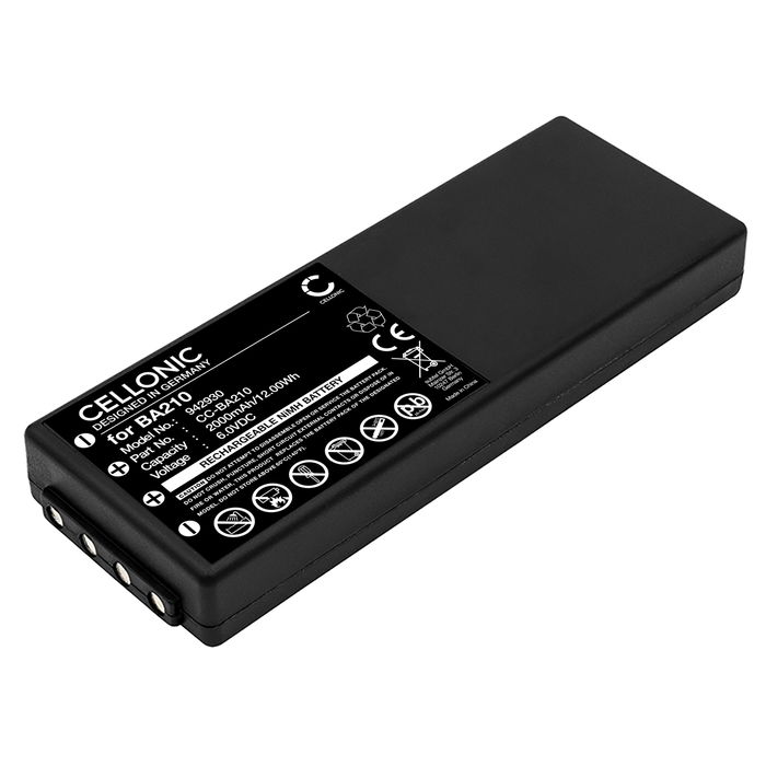 Batterij voor HBC Radiomatic Spectrum 1, 2, 3, Linus 4, 6, Micron 4, 6, Eco, FUB10AA - BA210 2000mAh van CELLONIC