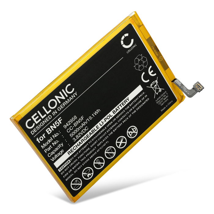 Batterij voor Xiaomi Redmi A1, A2, 9A, 23026RN54G, 23028RN4DG, BN5F - 5000mAh 3.82V  van CELLONIC