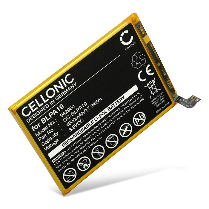Battery for Oppo A38 4G, A79 5G, A58 4G, CPH2577, BLPA19 - 4600mAh 3,9V  by CELLONIC