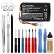 1x Accu voor Garmin Zumo 595, 590, 595LM, 590LM; 010-01603-10 361-00077-10 (1800mAh) + Gereedschapsset 17dlg