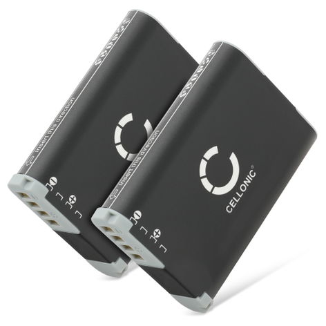 2x Accu voor Canon PowerShot G1 X Mark II, Legria Mini X,VIXIA Mini X,Canon NB-12L NB-12L (1900mAh, 3.6V) van CELLONIC