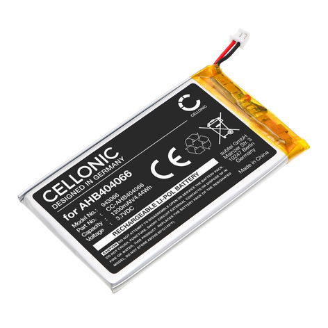 Battery for Control4 Neeo AHB404066 (1200mAh, 3.7V) from CELLONIC