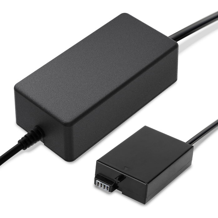 Stroomadapter voor Canon EOS 700D, 600D, 550D, 650D, Rebel T5i, T4i, T3i, T2i – AC-adapter (inclusief CA-PS700) (ca. 3m oplaadkabel – 7.4V, 2A, 14.8W) + DC Koppeling accu () van CELLONIC