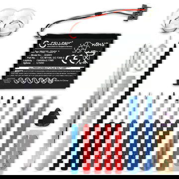 Batterij voor Mitac Mio Moov M400, Mio Moov M405, Mio N177, Mio Moov 500, M1100, 338937010172 750mAh + Gereedschapsset 17dlg van subtel