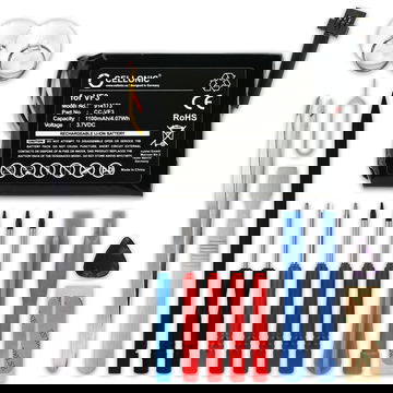 Batterij voor TomTom Quanta, GO XL 330, GO XL 310, VF3F, FM68360420759, VF3 1100mAh + Gereedschapsset 17dlg van subtel