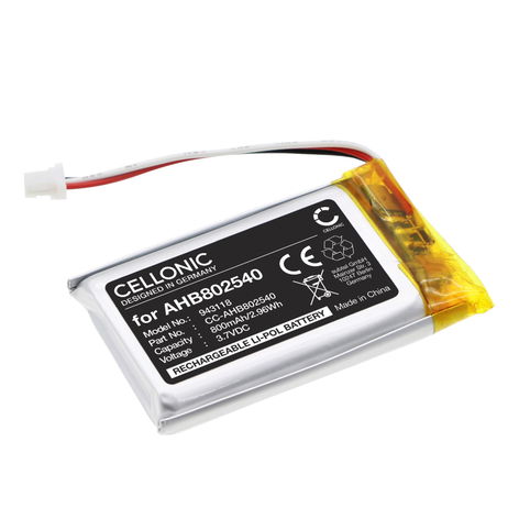 Battery for Sena Spider ST1; Spyder 1S XK701953 (800mAh, 3.7V) from CELLONIC