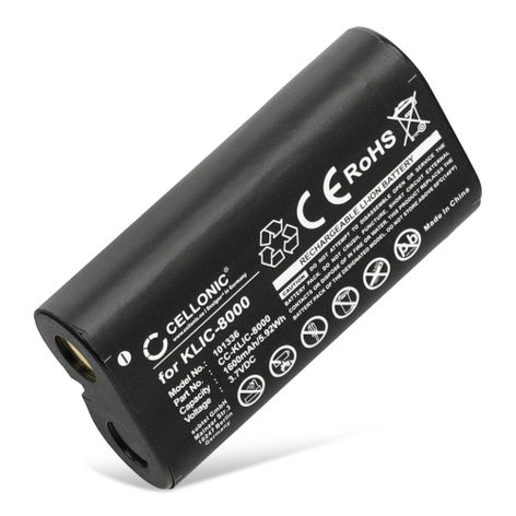 Batterij voor Kodak Easyshare Z8612 IS, Z1012 IS, Z1015 IS, Z1085 IS, Z1485 IS, Kodak Zx1 1600mAh van CELLONIC