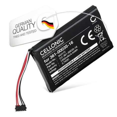 Battery for Garmin A04223; Alpha 100; TT25 GPS Alpha 100, A04223, TT25 GPS (1200mAh, 3.7V) from CELLONIC
