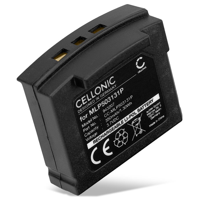 TechniSat MLP503131P Batterij 350mAh van Cellonic