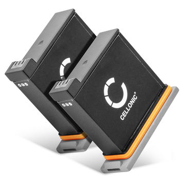 2x Batterij voor DJI Osmo Action Cam (CP.OS.00000020.01) DJI AB1, DJI P01, DJI PT1 AB1, P01, PT1 Accu (1220mAh, 3.85V) van CELLONIC
