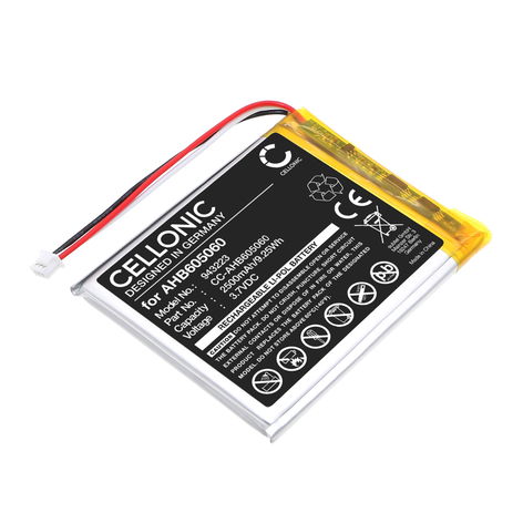 Accu voor HelloBaby HB40; HB50; HB6351 AHB605060 (2500mAh, 3.7V) van CELLONIC