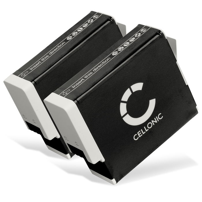 2x Batterij voor GoPro Hero 12 11 10 9, AHDBT-901 AHDBT-901C Accu (1730mAh, 3.85V) van CELLONIC