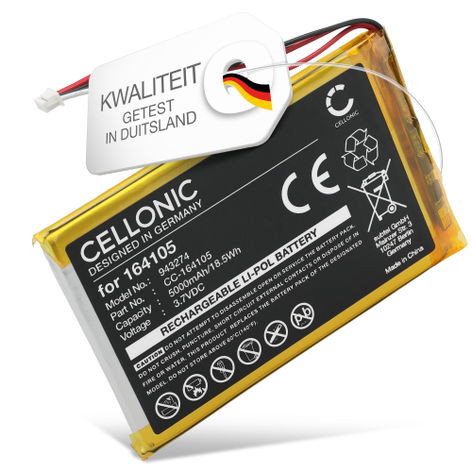 Accu voor LeapFrog LF915HD; LF920HD; VTech RM5766HD; VC2105 (5000mAh, 3.7V) van CELLONIC