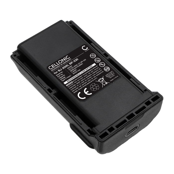 Batterij voor Icom IC-4011, IC-A14, IC-A14S, IC-F14, IC-F14S, IC-F15, IC-F15S, IC-F16 2200mAh Li Ion van CELLONIC