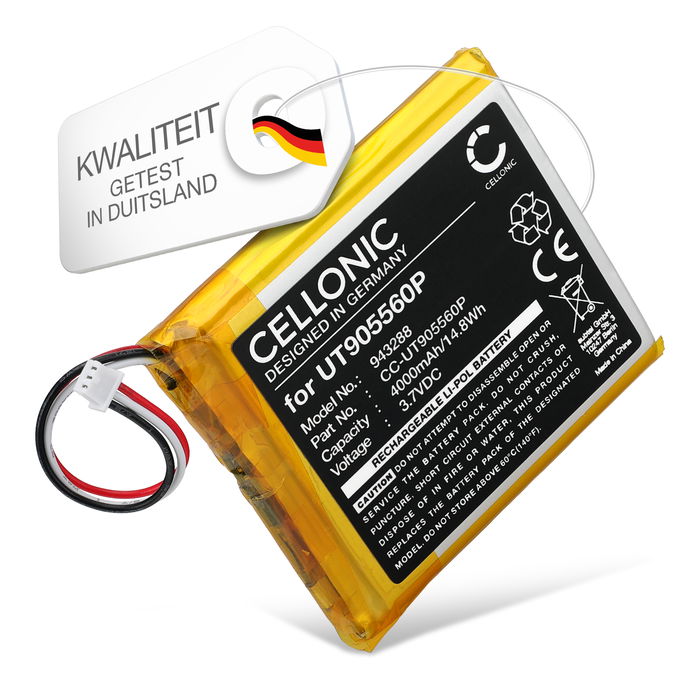 Batterij voor Babysense HD S2, Bonoch BBM01, BBM03, BBM05 4000mAh van CELLONIC