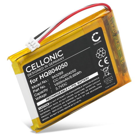 Accu voor Babysense V43 HQ804050 (1800mAh, 3.7V) van CELLONIC