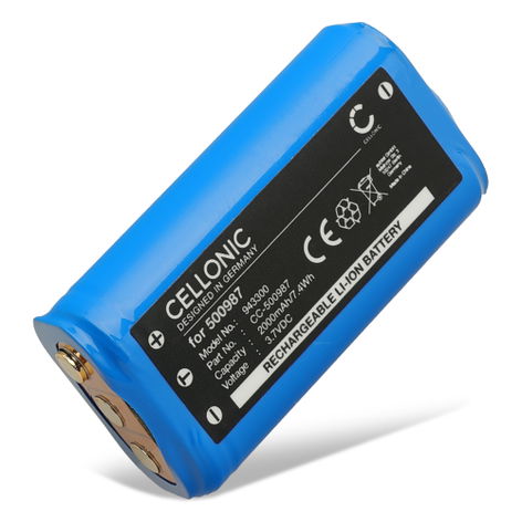 Accu voor Ledlenser MH8; MH7 500987 (2000mAh, 3.7V) van CELLONIC