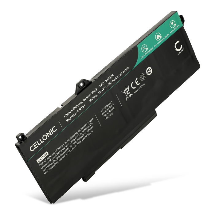 Batterij voor Dell Precision 3581, 3561, 3571, 3470, Latitude 3561, 5431, 5521, 5531, GRT01, R05P0 Laptop - 3950mAh 15.4V 