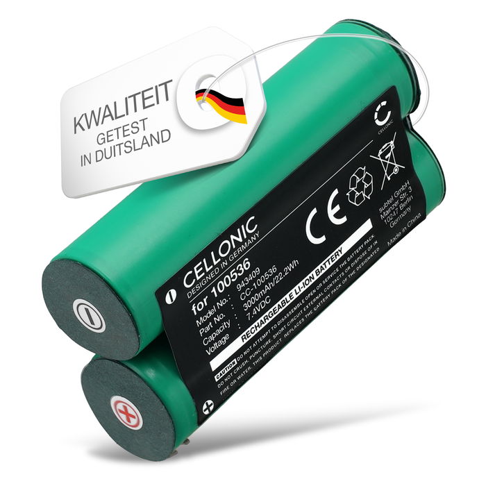 Batterij voor Bosch Uneo 7.4V 3000mAh Li Ion van CELLONIC