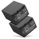 2x Accu voor Sony AX53 4K HANDYCAM FDR-AX53; DCR-PJ5; DCR-SR15 NP-FV70A NP-FV50A NP-FV30 NP-FV90 NP-FV100A (3090mAh)