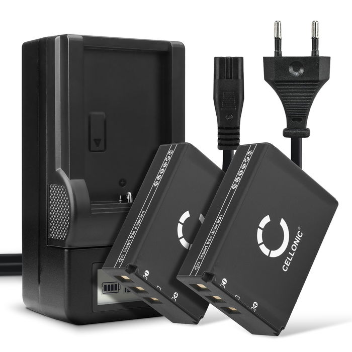 2x Batterij voor Fuji FinePix SL300 SL280 SL1000 S1 SL240 SL260 SL245 SL305 F305 NP-85 Accu (1600mAh, 3.7V) + Oplader van CELLONIC