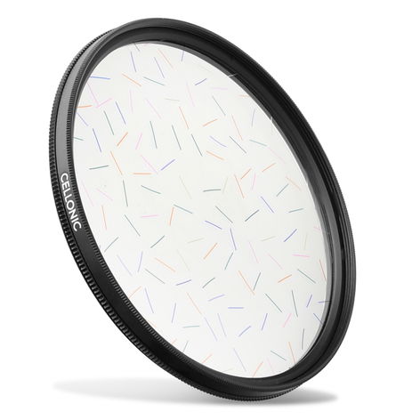 Ø 82mm Rainbow Starlight Brushed Filter for Camera Lenses – Glass + Metal from CELLONIC – Canon EF 16-35mm F2.8L III USM, f/2.8L II USM