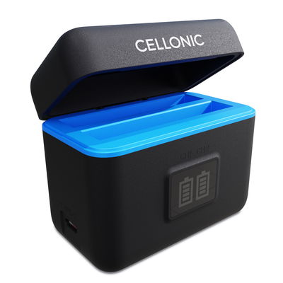 2-Slot Battery Charging Case for Insta360 One X5 Batteries + 60cm + USB Cable from CELLONIC