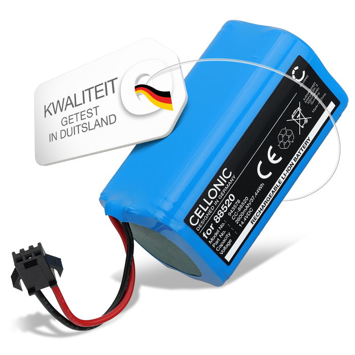 Accu voor Cecotec Conga 7490 Ultimate Home X-Treme, 7490 Ultimate Home Genesis, 7490 Ultimate Genesis, 7490 Ultimate X-Treme 2600mAh van CELLONIC