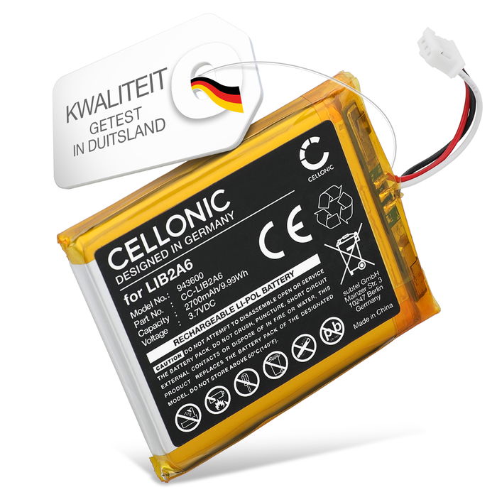 Batterij voor Visonic B3G-220, BGS-220, Transmitter VLE-320 - LIB2A6 (2700mAh) vervangende accu