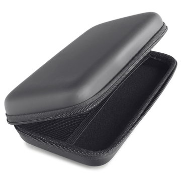 Harde opbergcase voor kabels, opladers, oordopjes en powerbanks – Schokbestendige beschermhoes met ritssluiting, gevoerde voering en scheidingsnet 