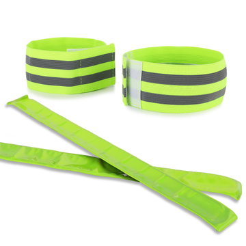 x2 Reflecterende armband + x2 slap-armband met hoge zichtbaarheid voor armen en benen – Reflecterende banden voor hardlopen, fietsen, nachtwerk en wandelen van Cellonic