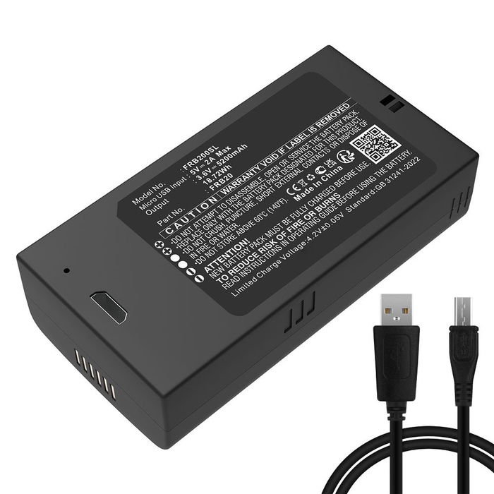 Batterij voor Imou Cell 2 FRB20 (5200mAh, 3.6V) van CELLONIC + Micro USB Cable