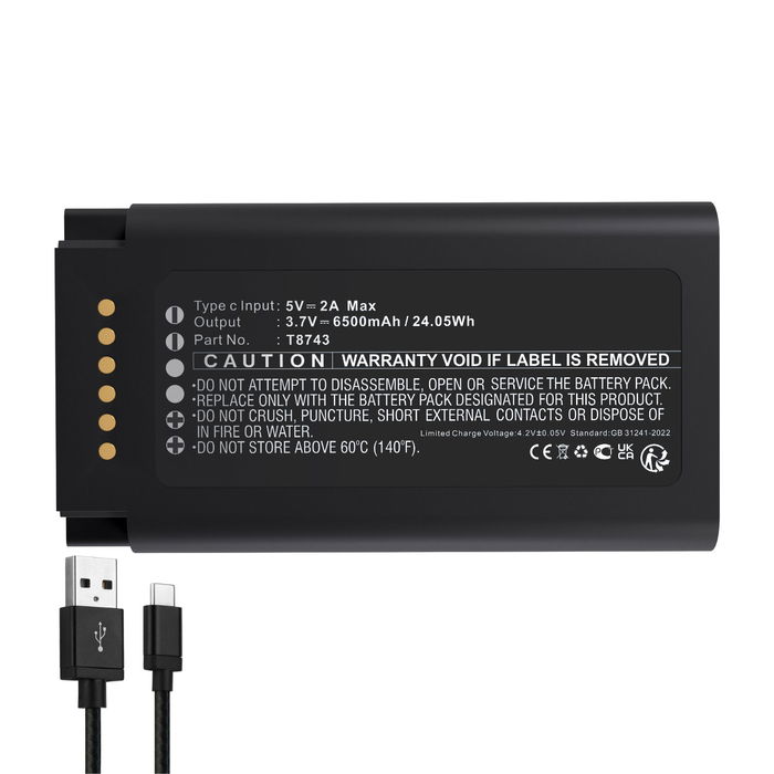 Eufy T8743 Batterij 6500mAh van Cellonic