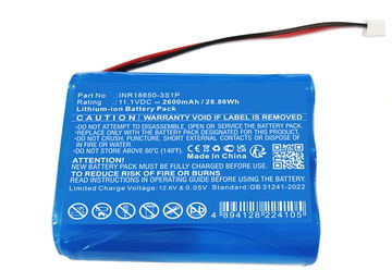 Batterij voor Capillus 272 INR18650-3S1P (2600mAh, 11.1V) van CELLONIC