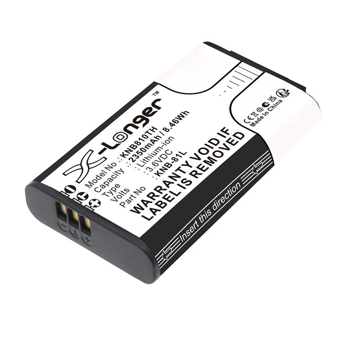 Batterij voor Kenwood PKT-300, TK-3601D, NX-P500 KNB-81L 2350mAh Lithium Ion van CELLONIC