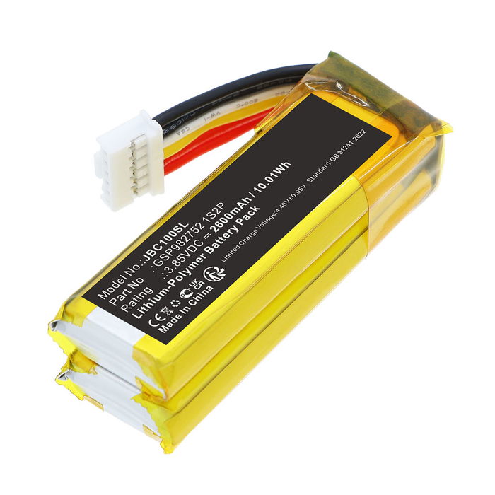 Battery for JBL Grip GSP982752 1S2P (2600mAh, 3.85V) from CELLONIC