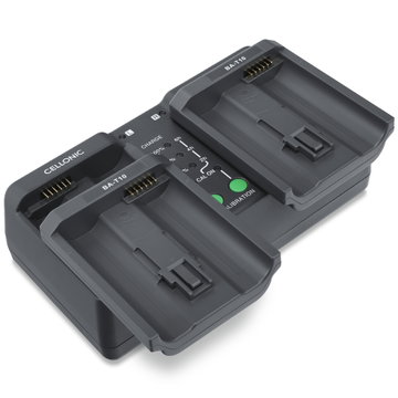 USB-dual lader (EN-EL4, EN-EL4a) voor Nikon D3, F6, D3s, D2X + 1m van CELLONIC